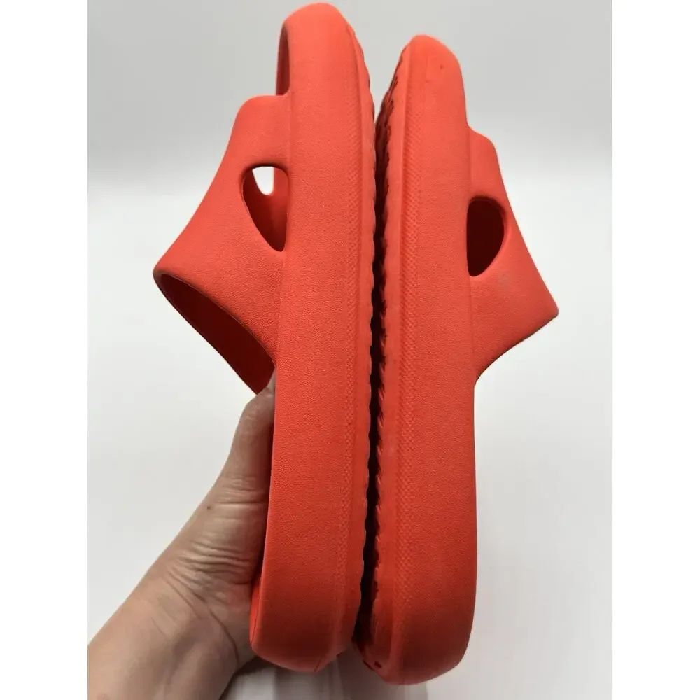 Tory Burch Shower Slide Eva Sandals in Red Poppy Size 9